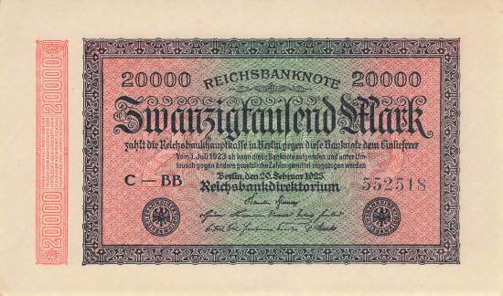 20000 Mark 1923 ro.84g BB